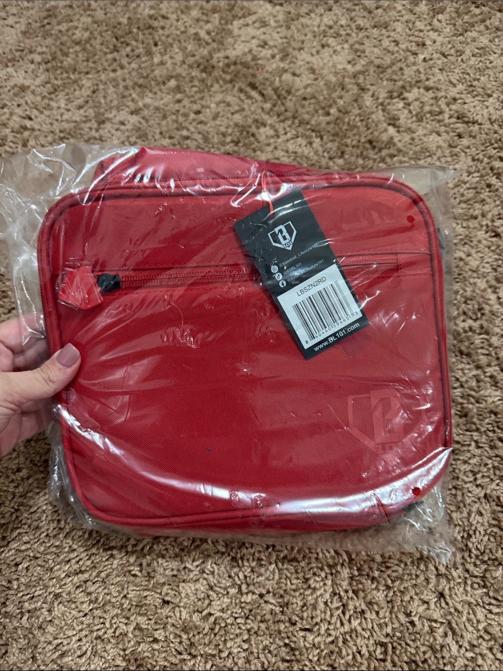 Baseball lifestyle 101 Red lunch box BNWT Unopened